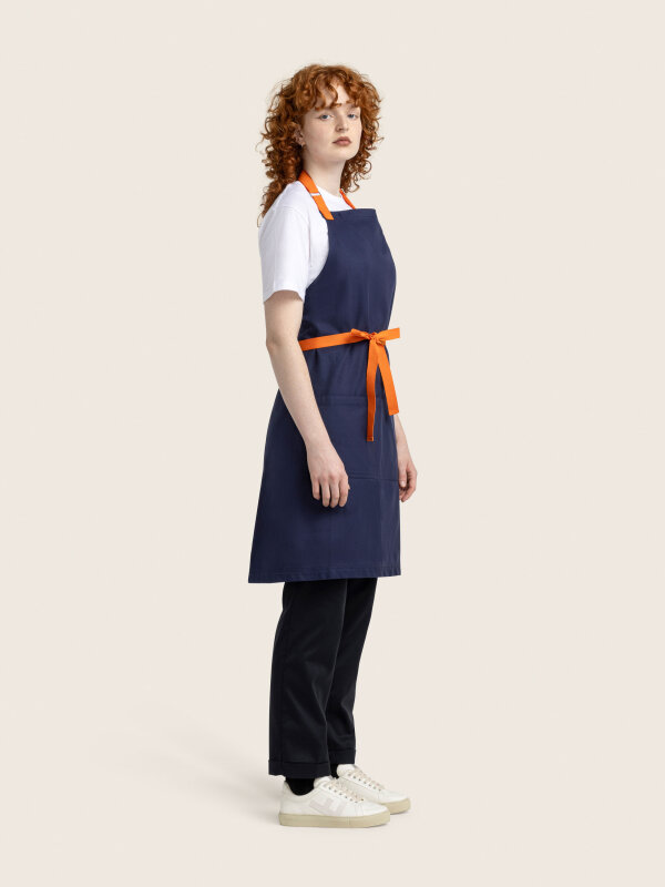 long bib apron, OVEN, vitelotte