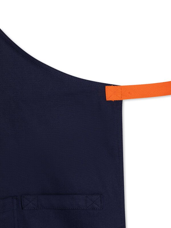 long bib apron, OVEN, vitelotte