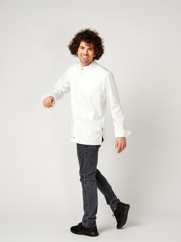 Chefs jacket long sleeve RAY, white XS