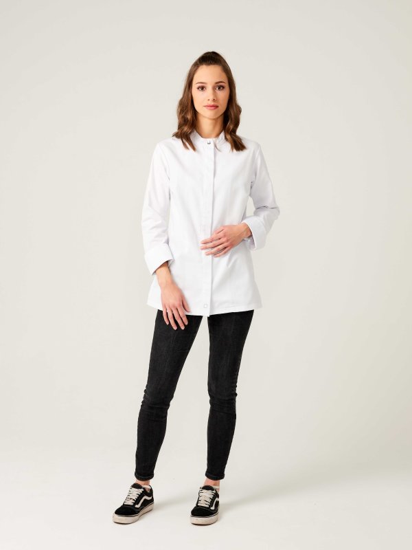 Chefs jacket long sleeve RAY, white S