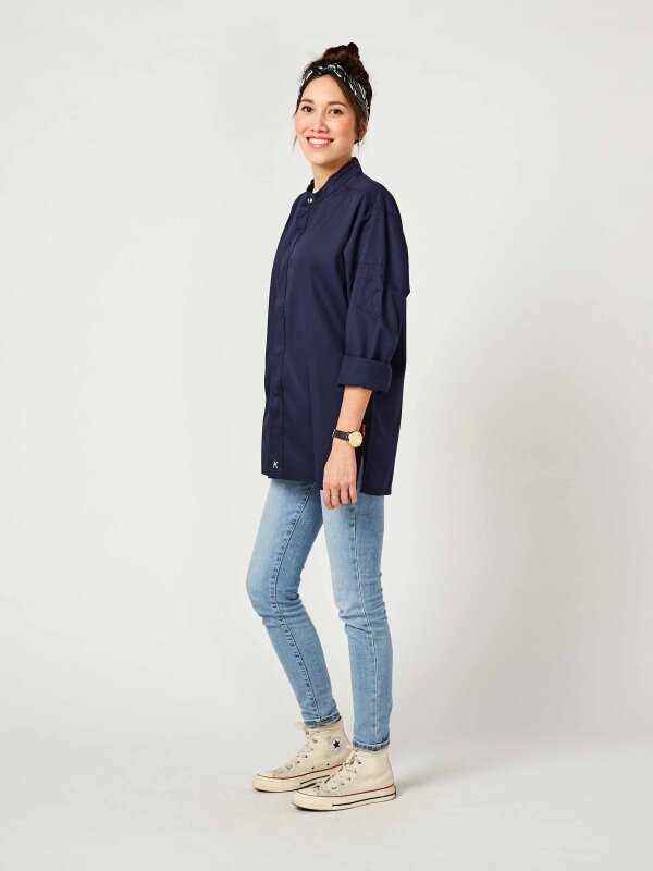 Chefs jacket long sleeve RAY, navy M