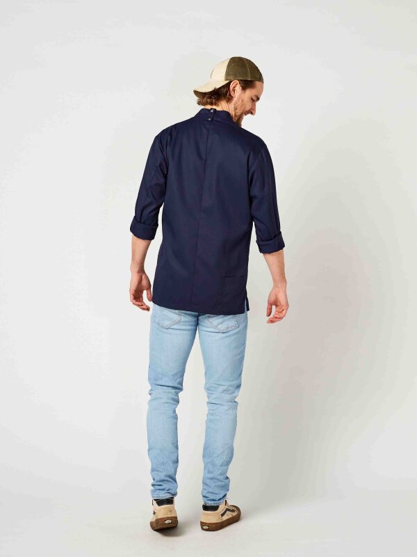 Chefs jacket long sleeve RAY, navy M