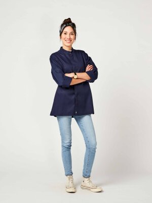 Chefs jacket long sleeve RAY, navy M