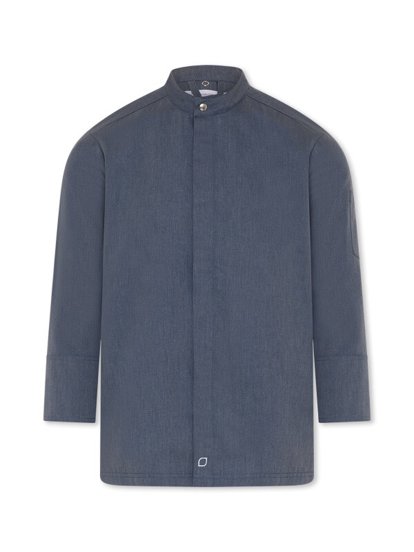 Chefs jacket long sleeve RAY 2.0, denim look S