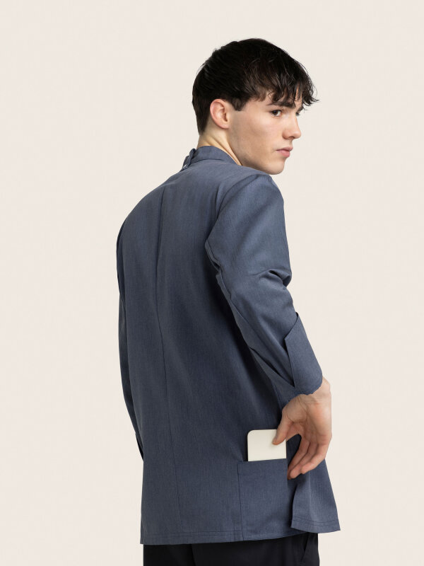 Chefs jacket long sleeve RAY 2.0, denim look M