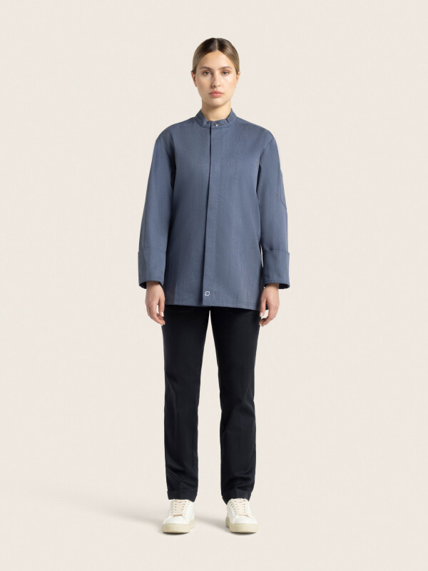 Kochjacke langarm RAY 2.0, denim look 4XL