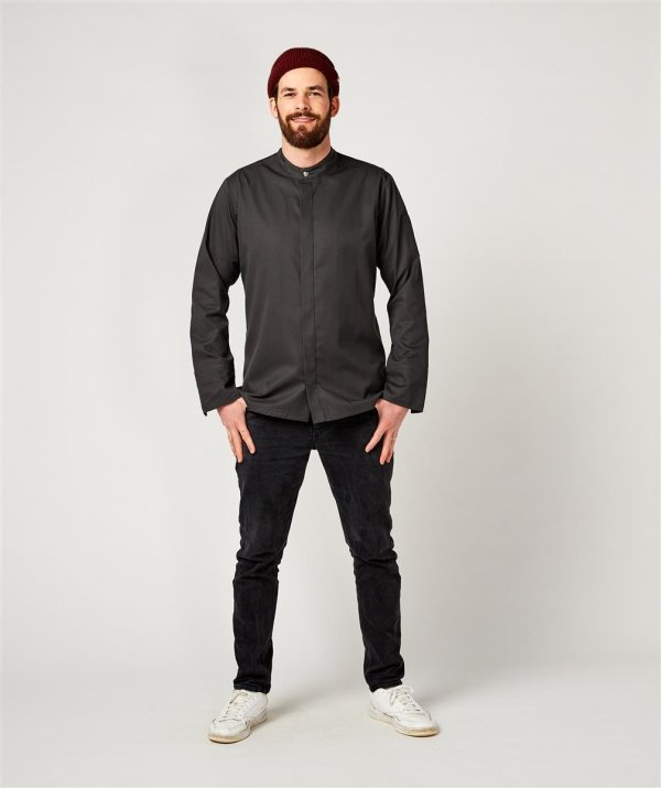 Chefs jacket long sleeve RAY 2.0, anthracite S