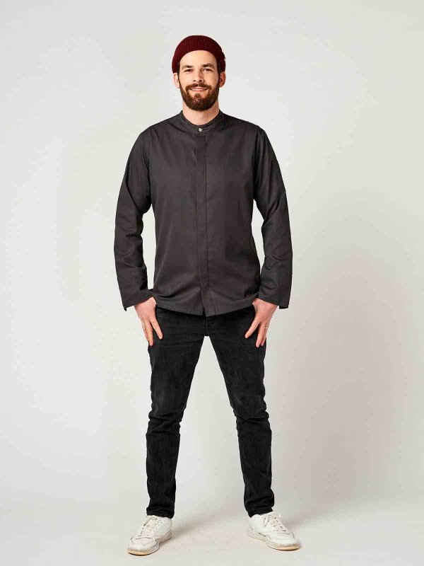 Chefs jacket long sleeve RAY 2.0, anthracite M