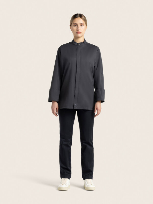 Chefs jacket long sleeve RAY 2.0, anthracite M