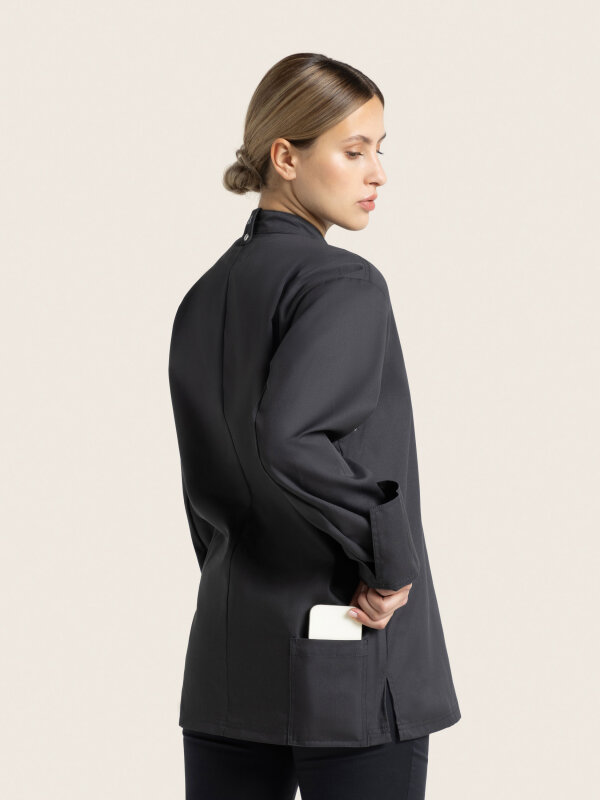 Chefs jacket long sleeve RAY 2.0, anthracite M