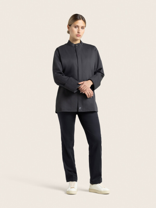 Chefs jacket long sleeve RAY 2.0, anthracite 4XL