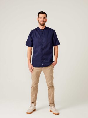 short sleeve chefs jacket OYSTER, navy M