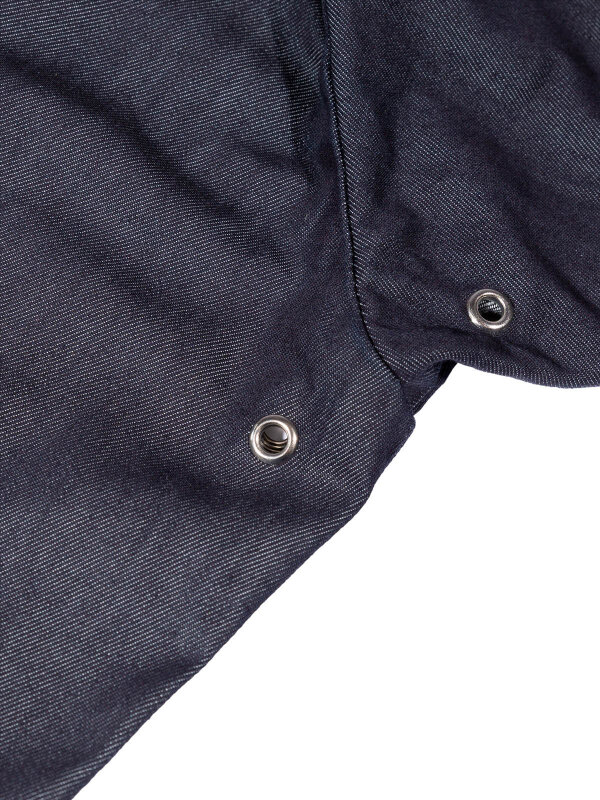 denim long sleeve chefs jacket MILANO, denim blue M