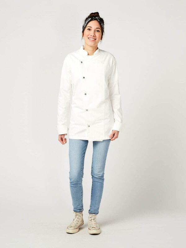 long sleeve chefs jacket, RIVOLI white XS