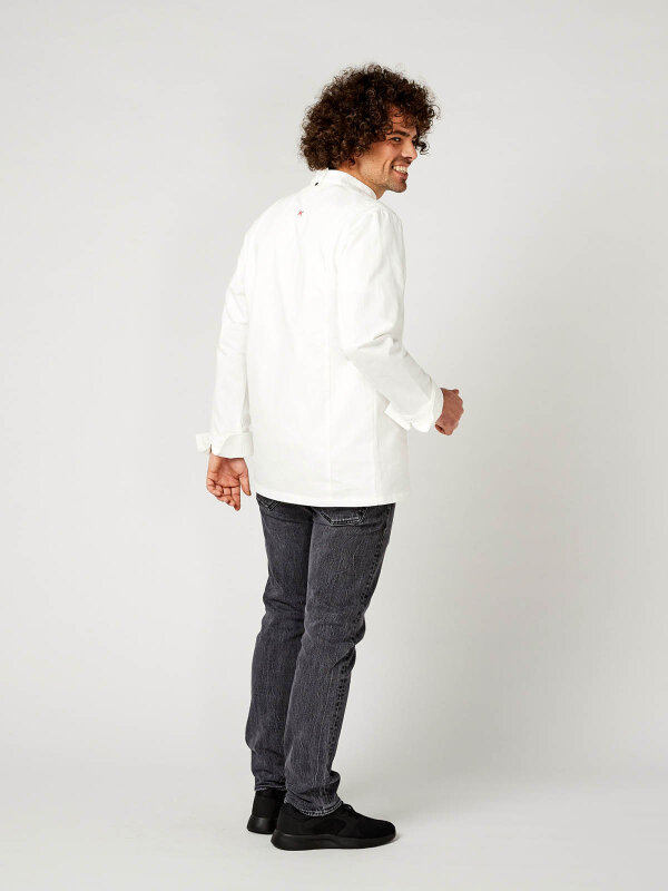 long sleeve chefs jacket, RIVOLI white 2XL