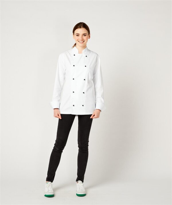 long sleeve chefs jacket, RUBANO white XS