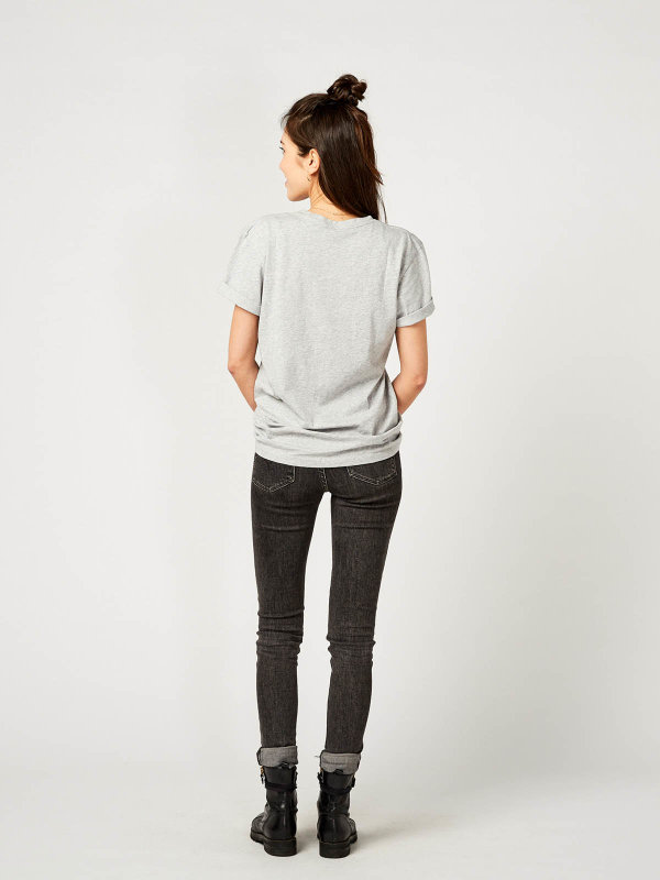 T-Shirt Unisex PORTO, grey melange L