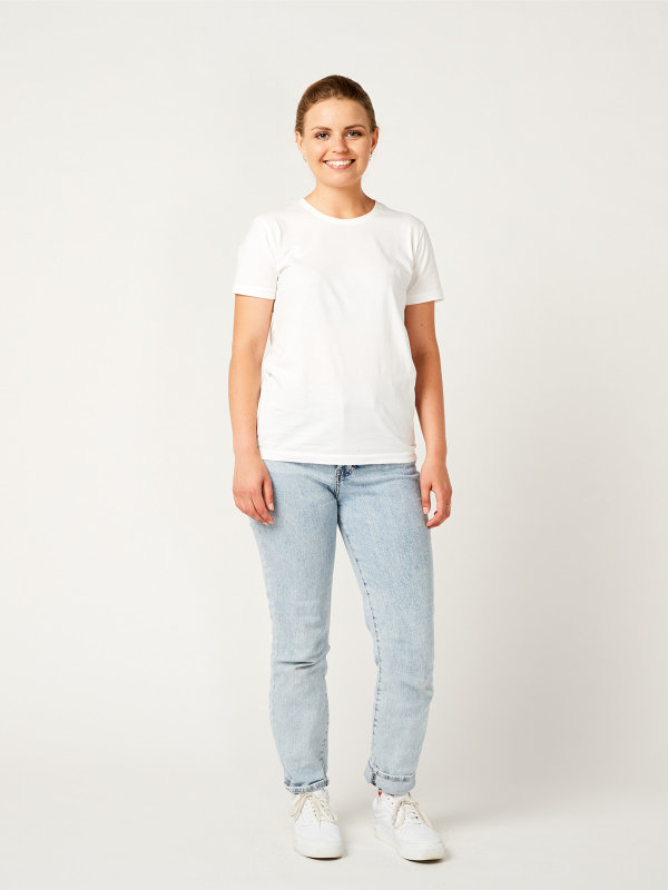 T-Shirt Damen PISA, white 4XL