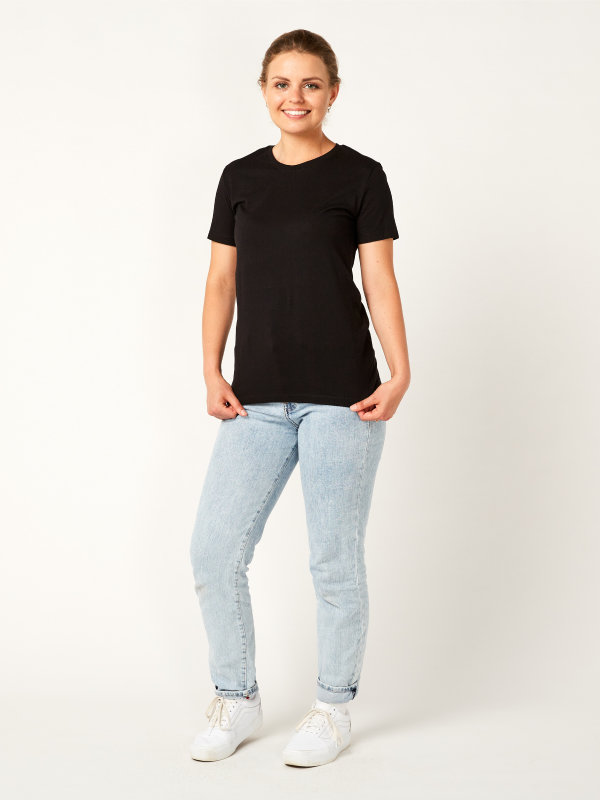 T-Shirt Damen PISA, black 2XL