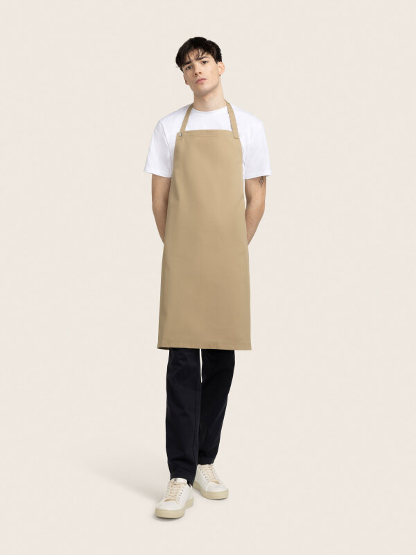long bib apron, OSCAR, ginger