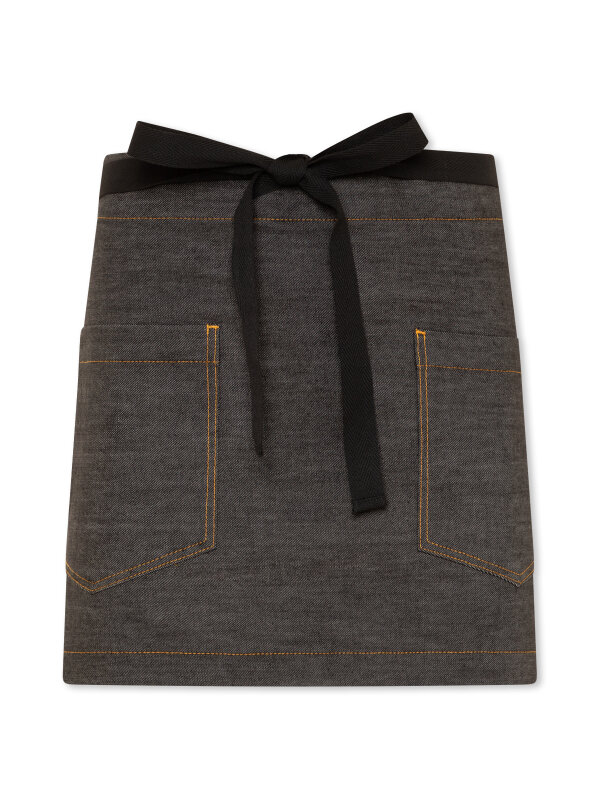 denim service apron, DUBLIN, black