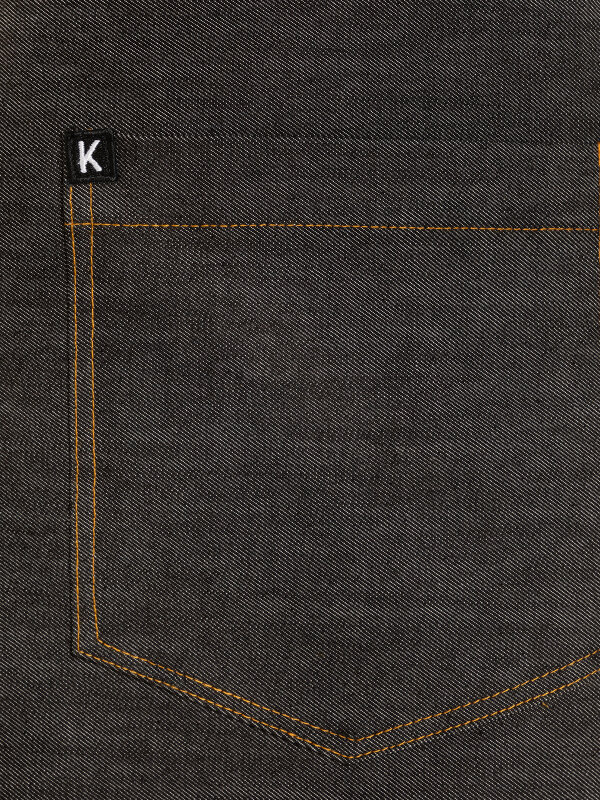 denim service apron, DUBLIN, black