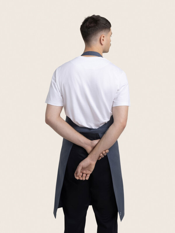 long bib apron, OSCAR, denim look