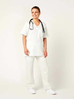 Unisex tunic, CALGARY White M