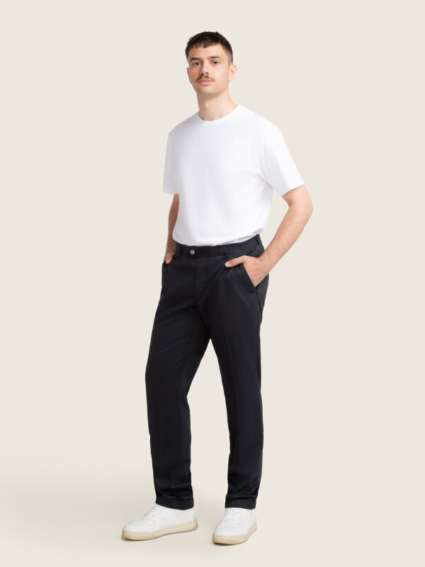 chino men, TURIN black M Regular